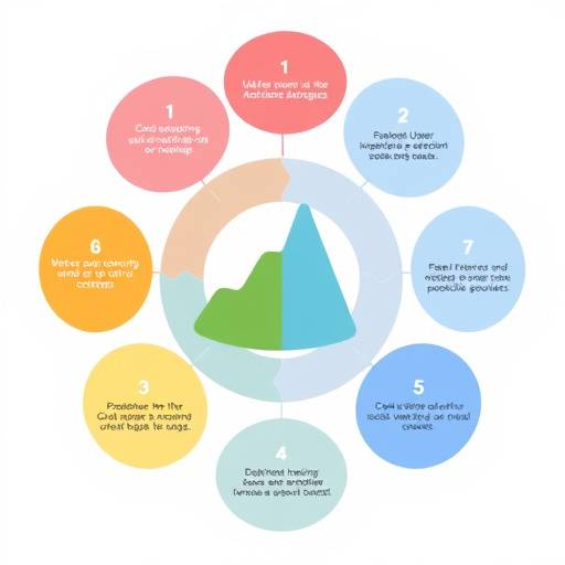 A diagram illustrating the Google Analytics process of data collection and reporting