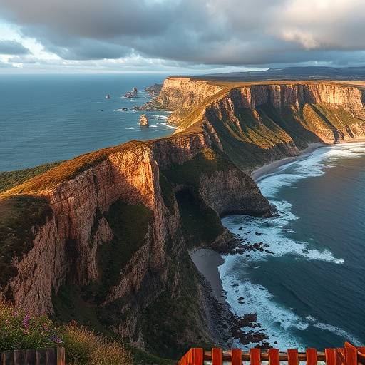 Garden Route coastline with dramatic cliffs and ocean views
