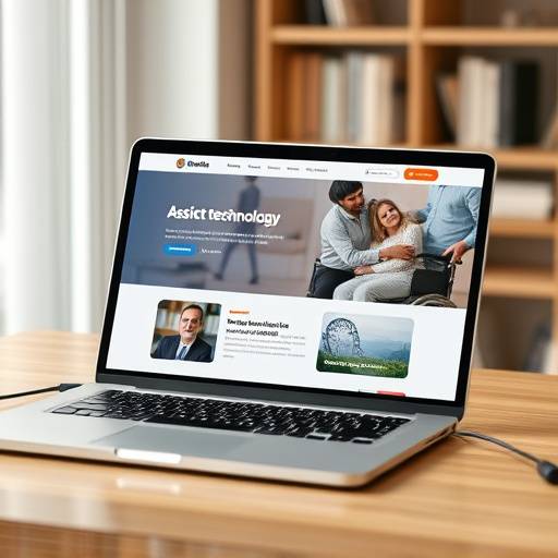 Image of a person using assistive technology to access the Imbizo Adventures website on a laptop, demonstrating our commitment to digital accessibility.