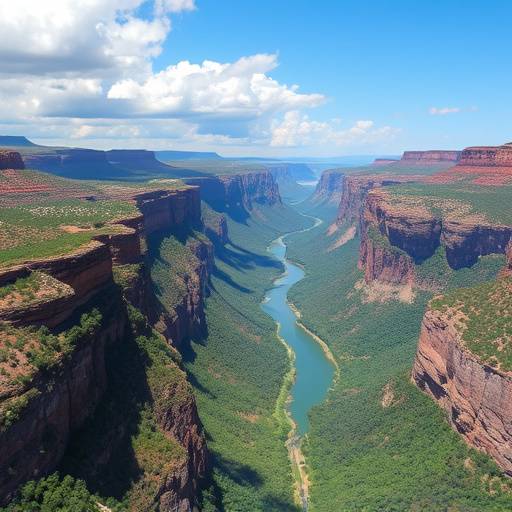 The Blyde River Canyon, one of the largest canyons in the world